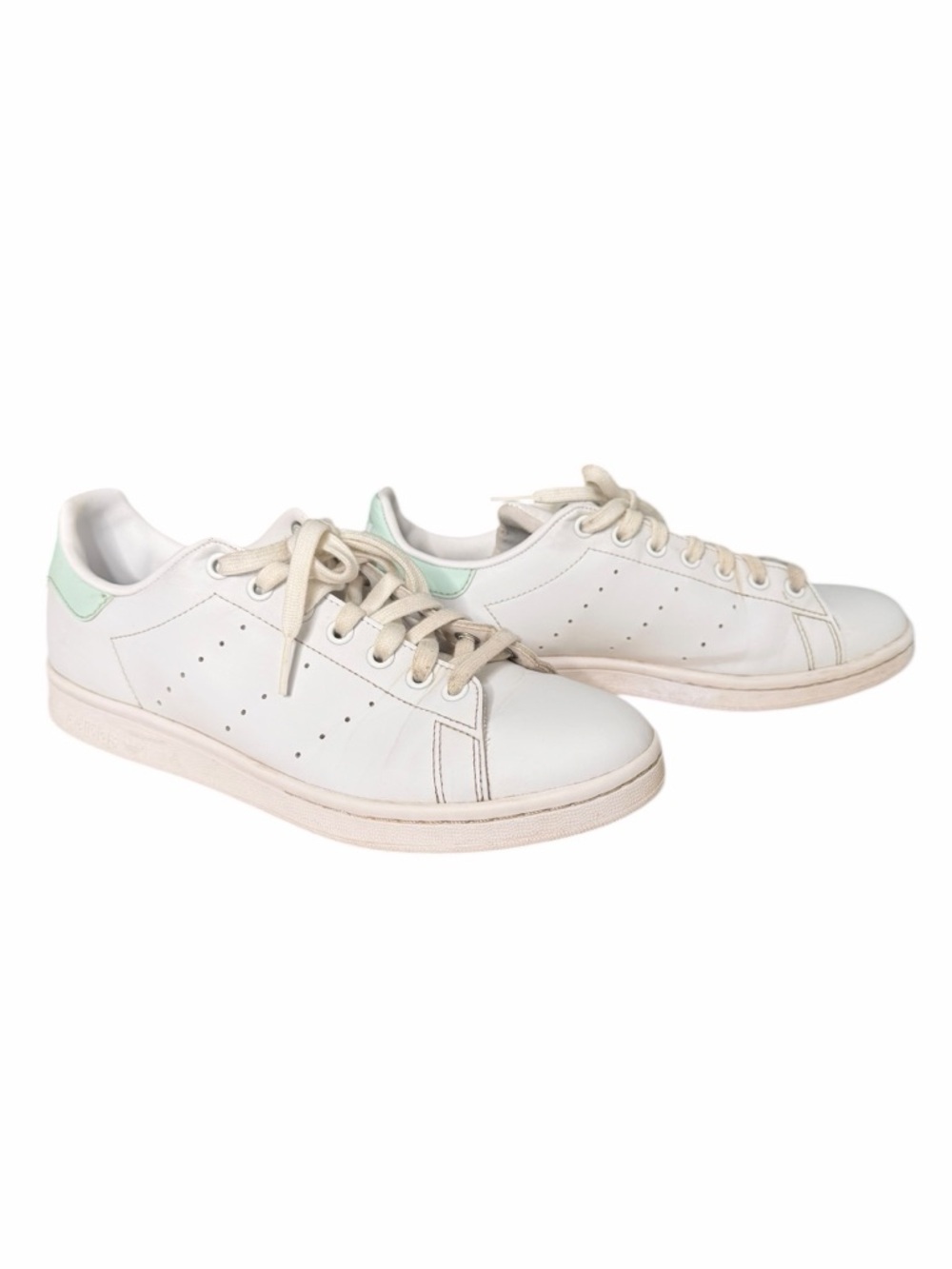 Adidas Women's Originals Stan Smith Casual Shoes White Dash Green Size 9.5